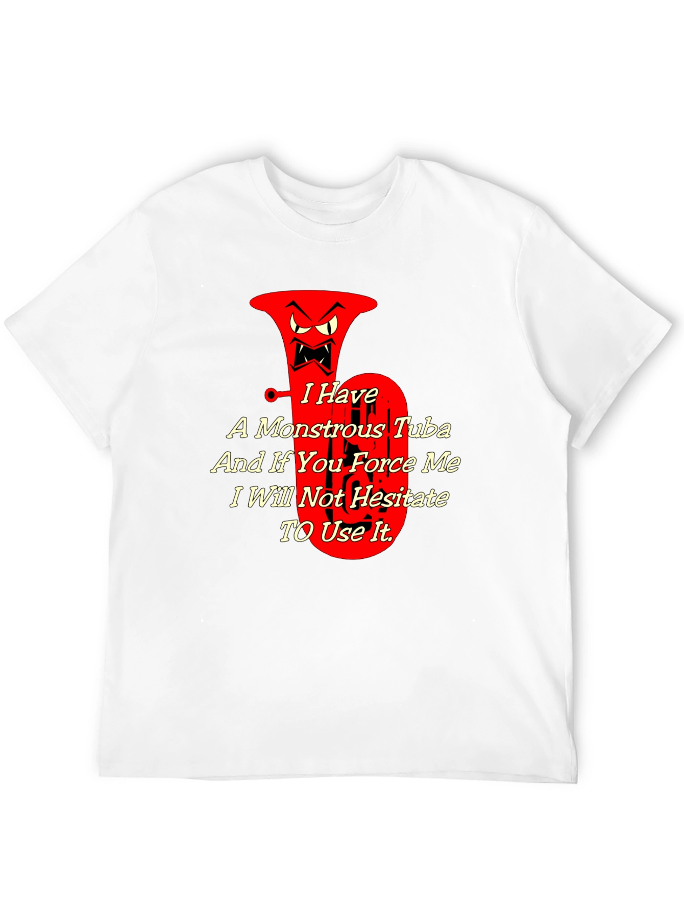 Monstrous Tuba Graphic Tee - Musical Threat