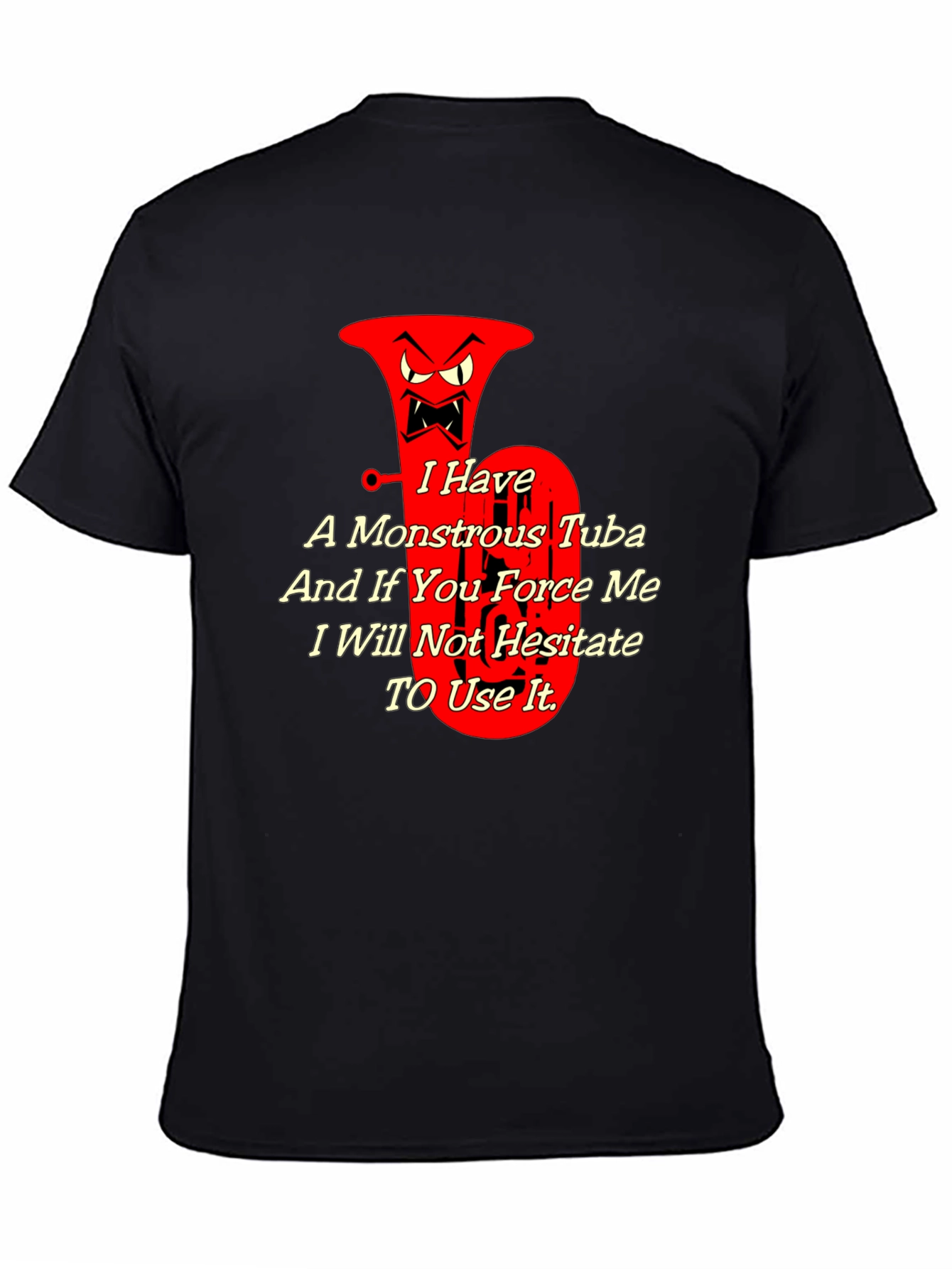 Monstrous Tuba Graphic Tee - Musical Threat