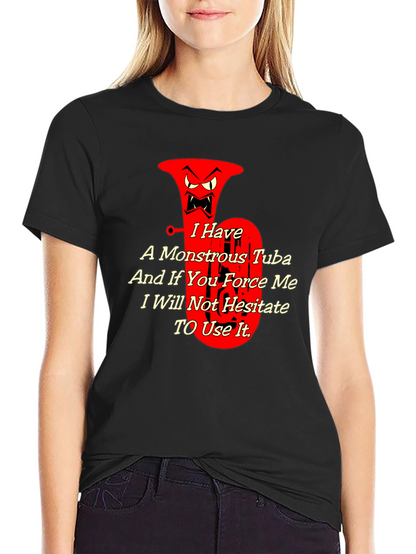 Monstrous Tuba Graphic Tee - Musical Threat