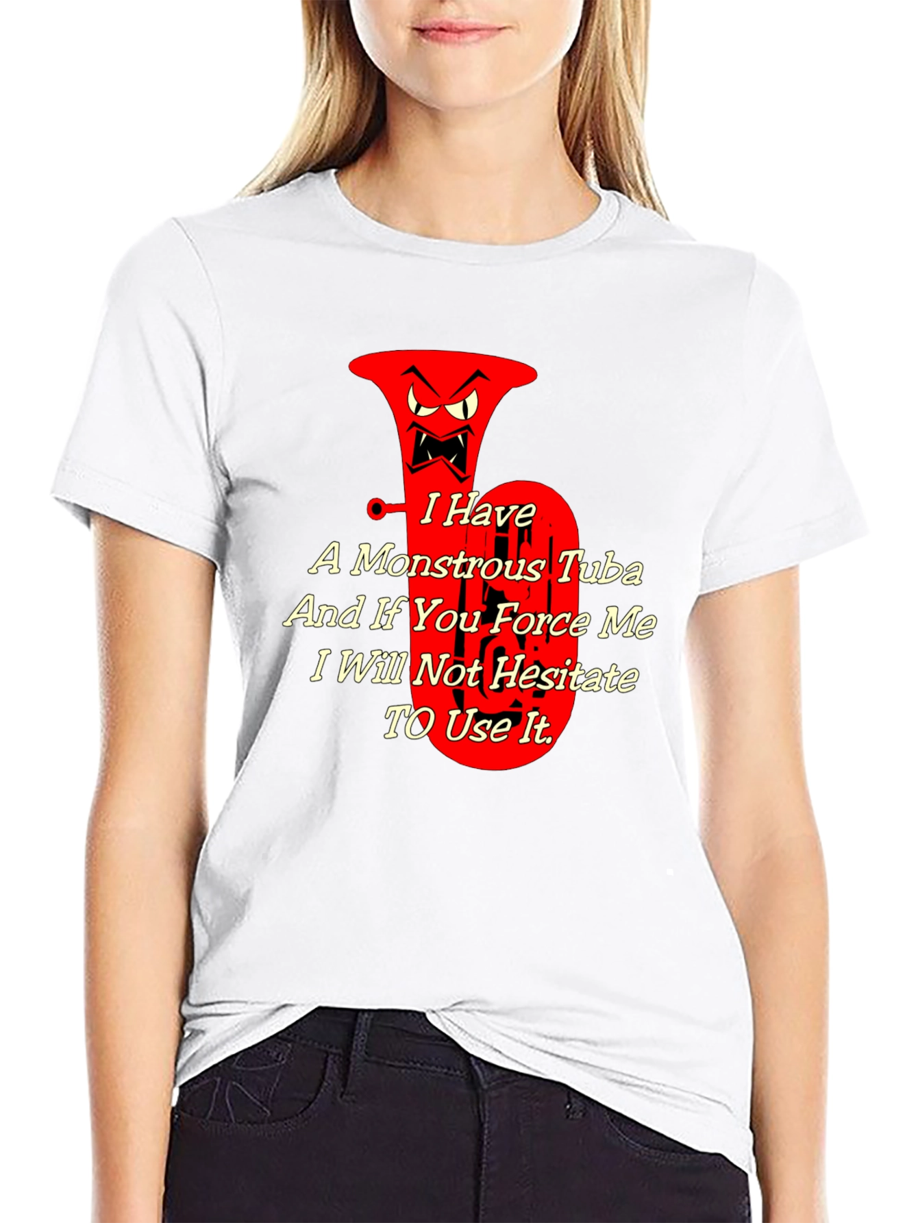 Monstrous Tuba Graphic Tee - Musical Threat