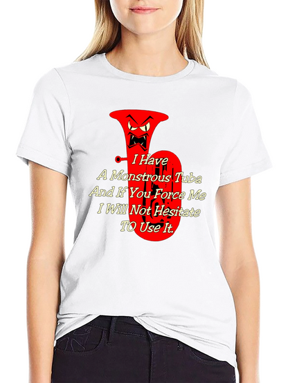 Monstrous Tuba Graphic Tee - Musical Threat