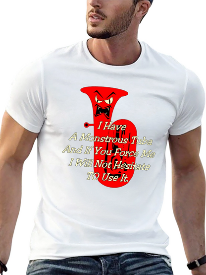 Monstrous Tuba Graphic Tee - Musical Threat