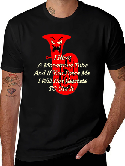 Monstrous Tuba Graphic Tee - Musical Threat