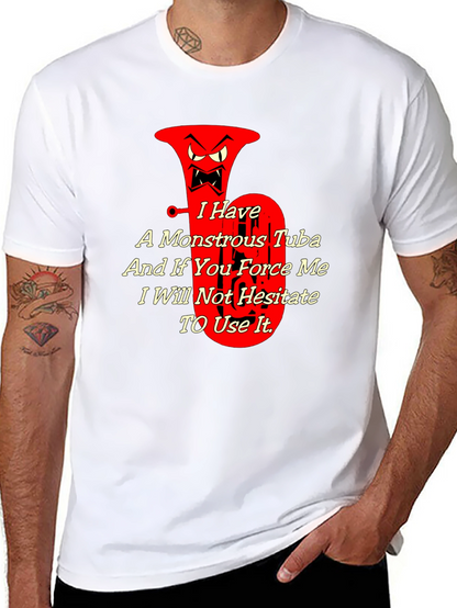 Monstrous Tuba Graphic Tee - Musical Threat