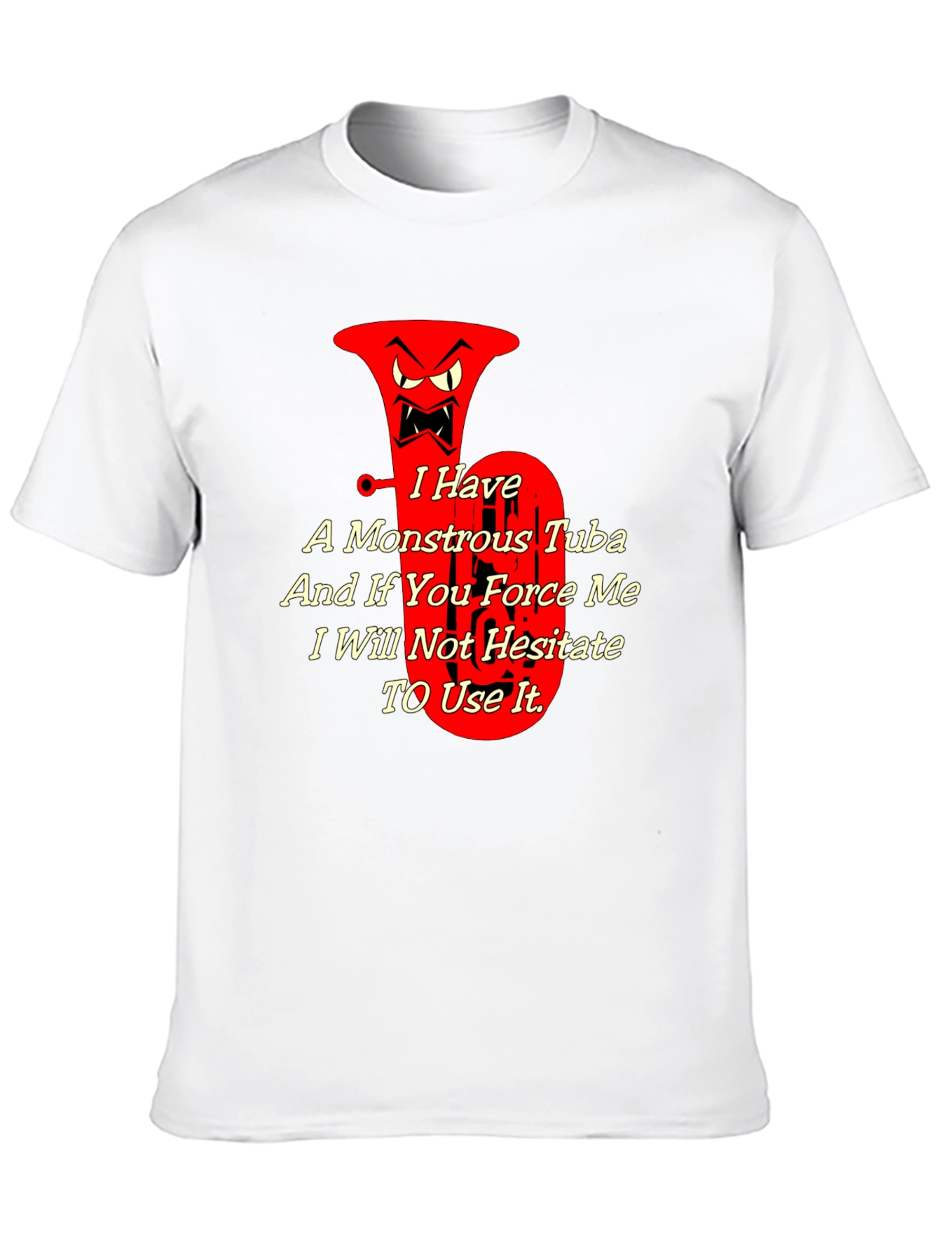 Monstrous Tuba Graphic Tee - Musical Threat