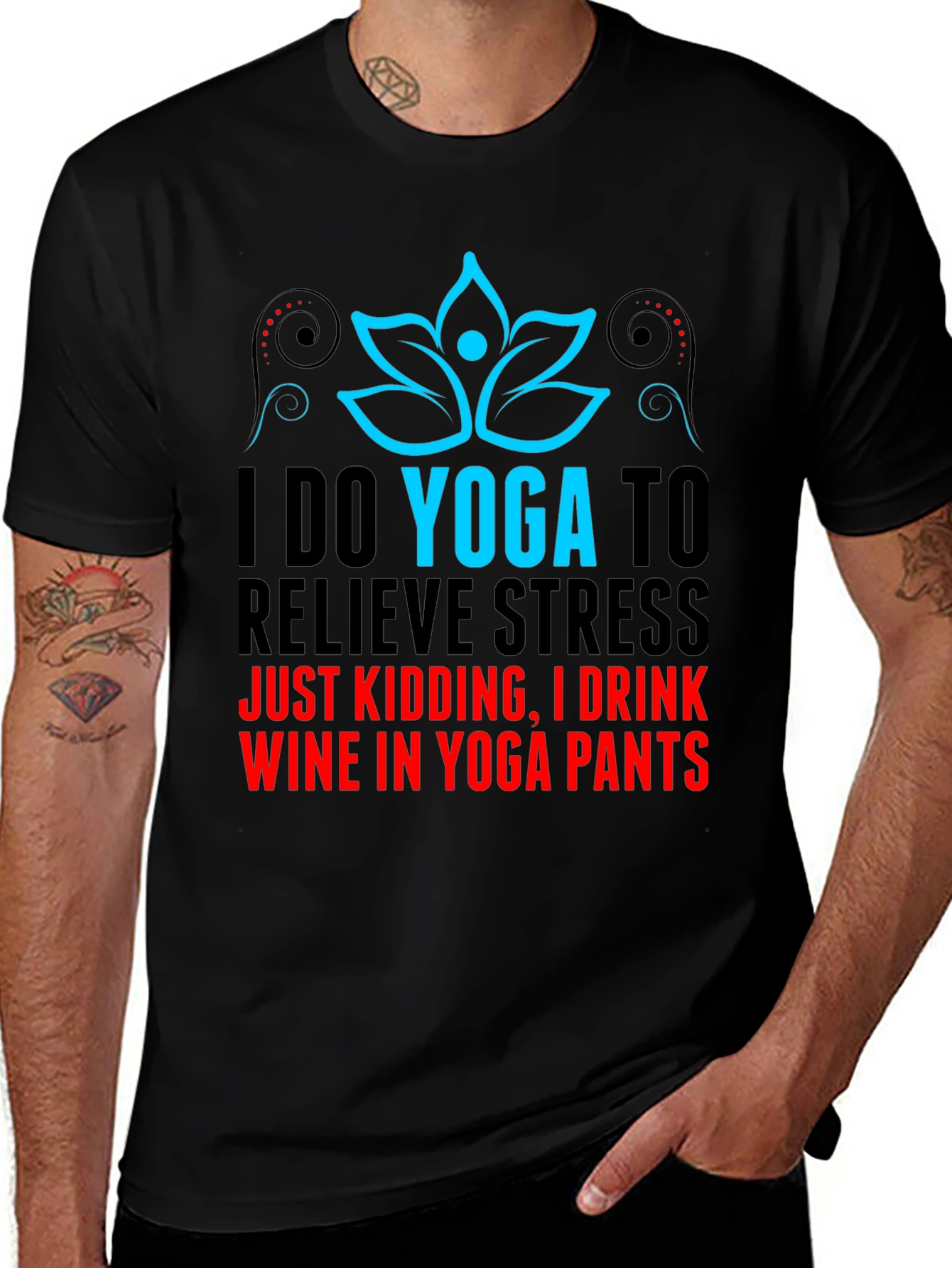 Yoga & Wine Graphic Tee