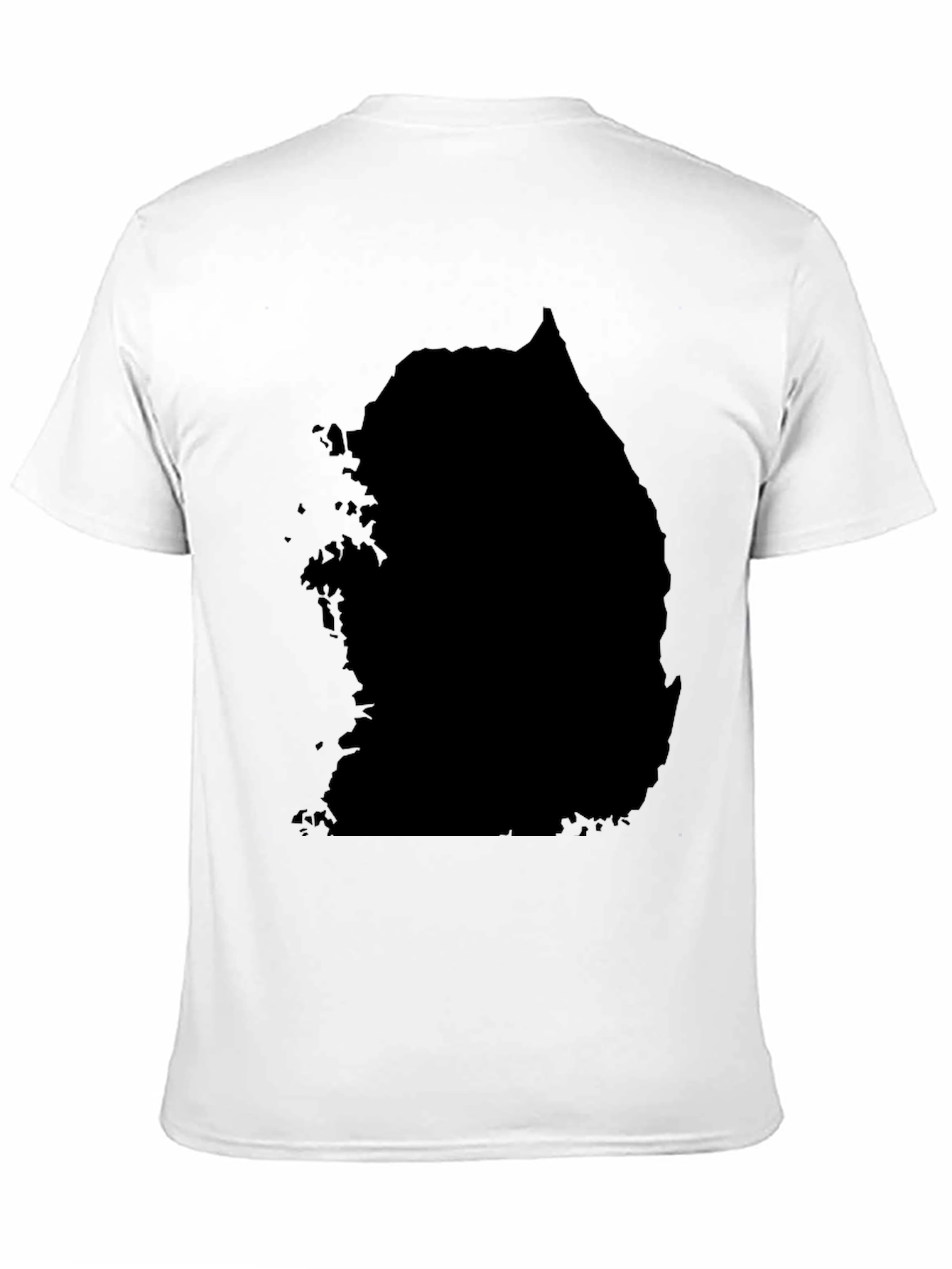 South Korea Map Black Graphic Tee