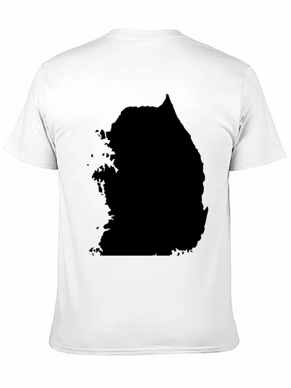 South Korea Map Black Graphic Tee
