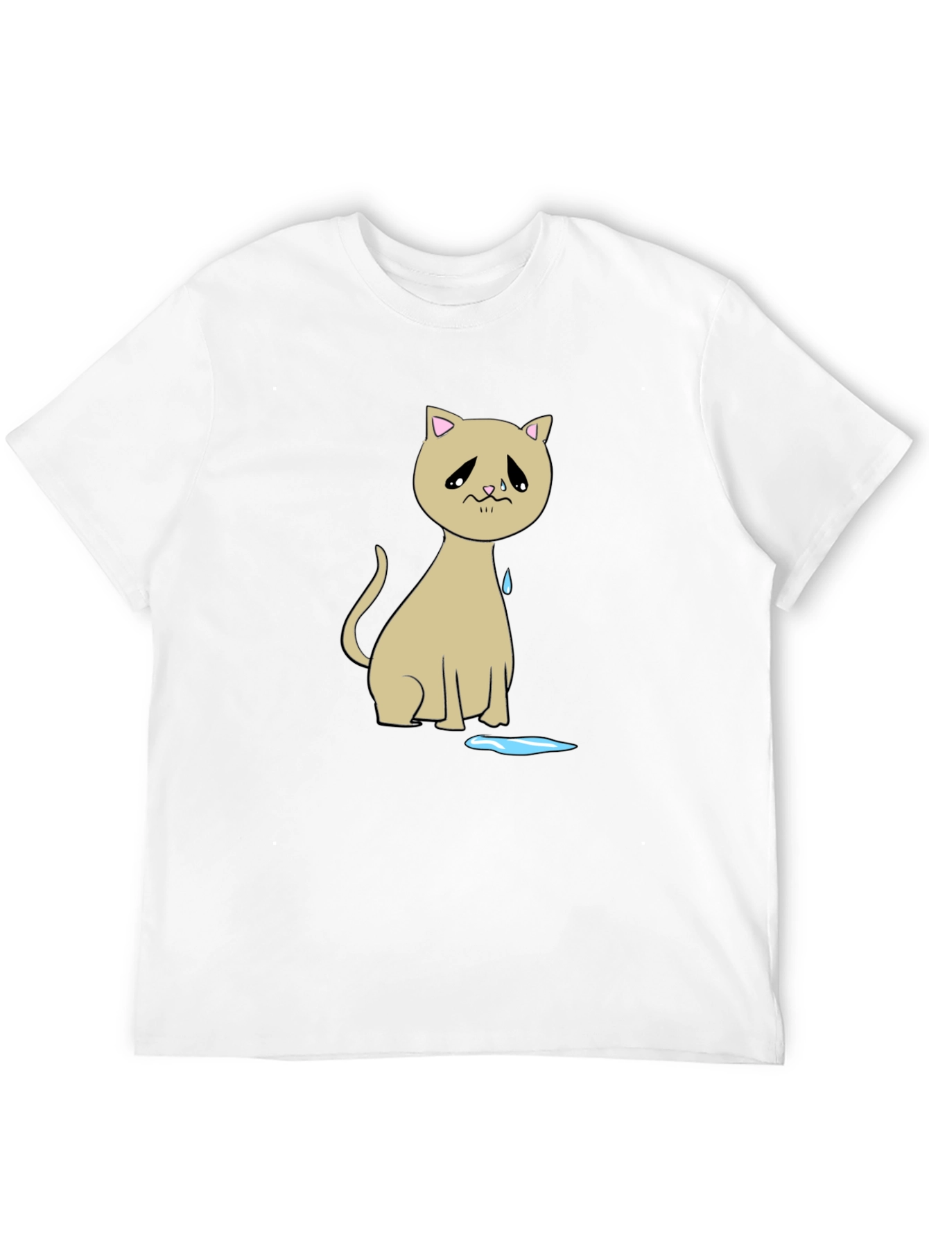 Sad Cat T-Shirt - Unique Graphic Tee
