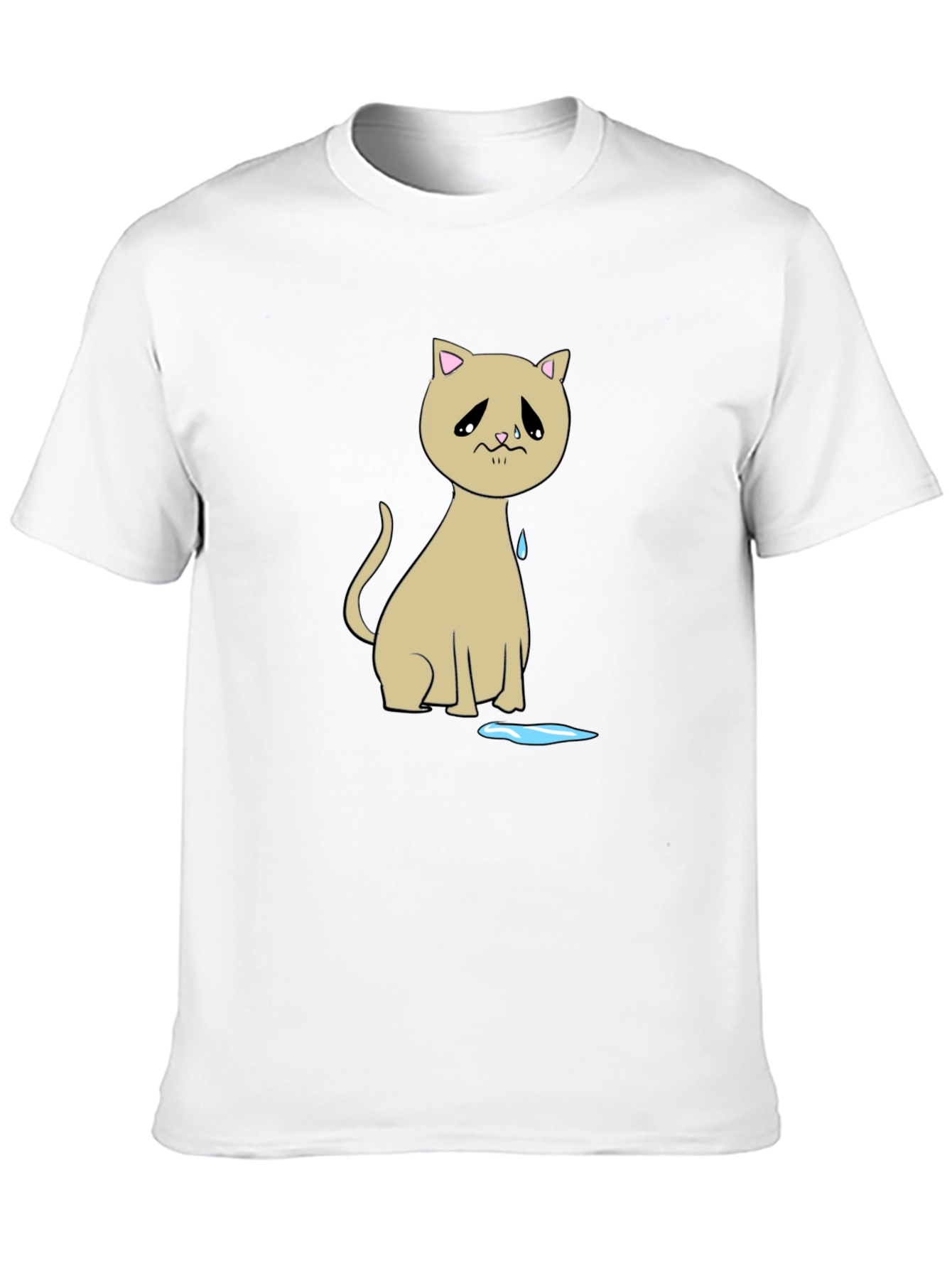 Sad Cat T-Shirt - Unique Graphic Tee