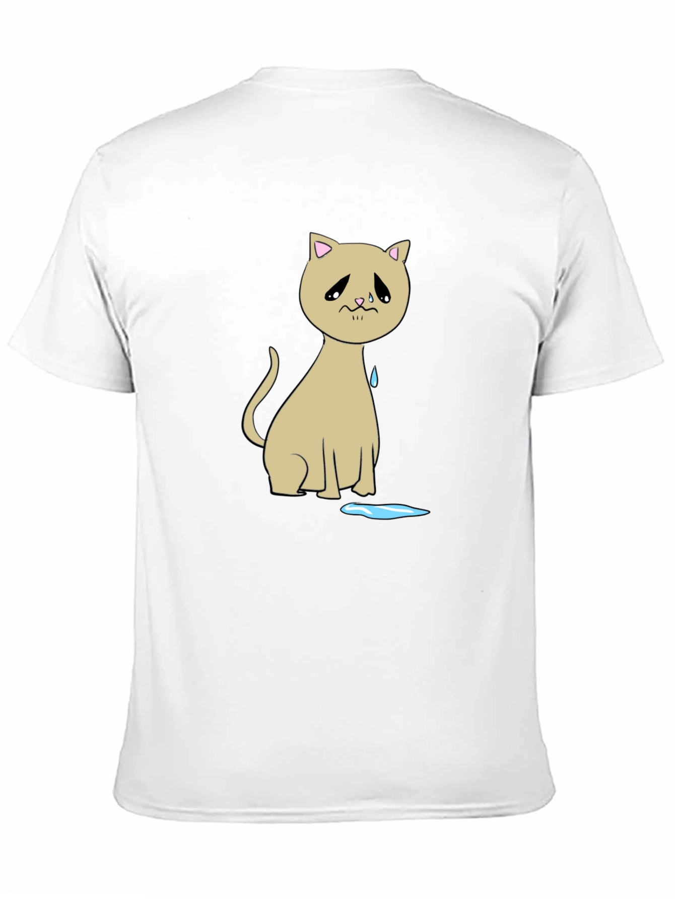 Sad Cat T-Shirt - Unique Graphic Tee