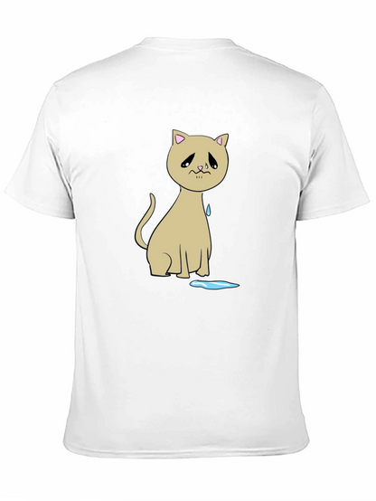 Sad Cat T-Shirt - Unique Graphic Tee