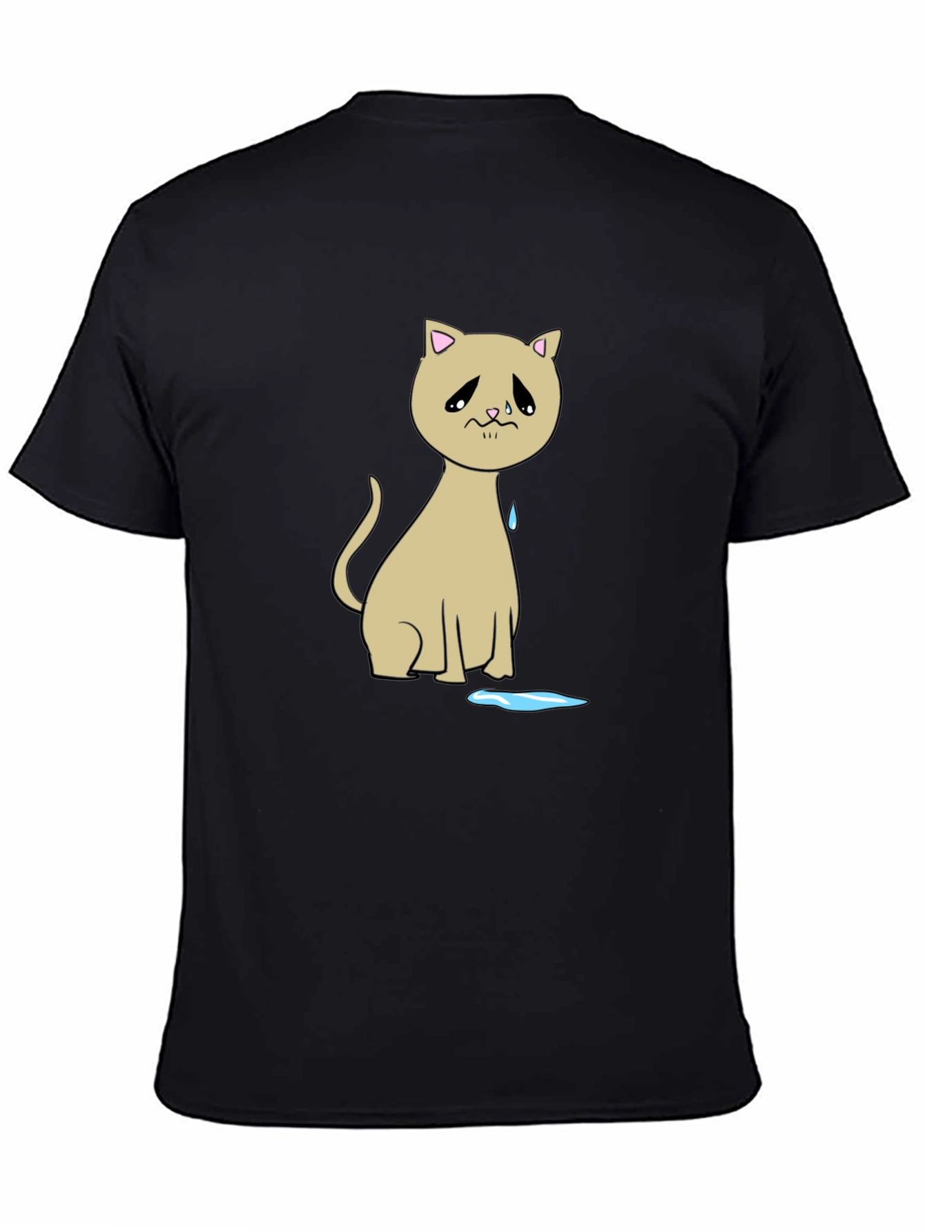 Sad Cat T-Shirt - Unique Graphic Tee