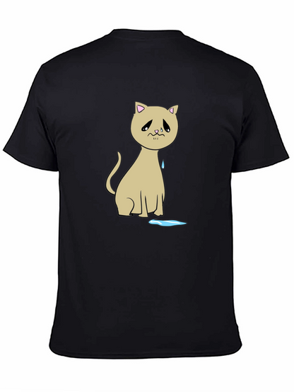 Sad Cat T-Shirt - Unique Graphic Tee