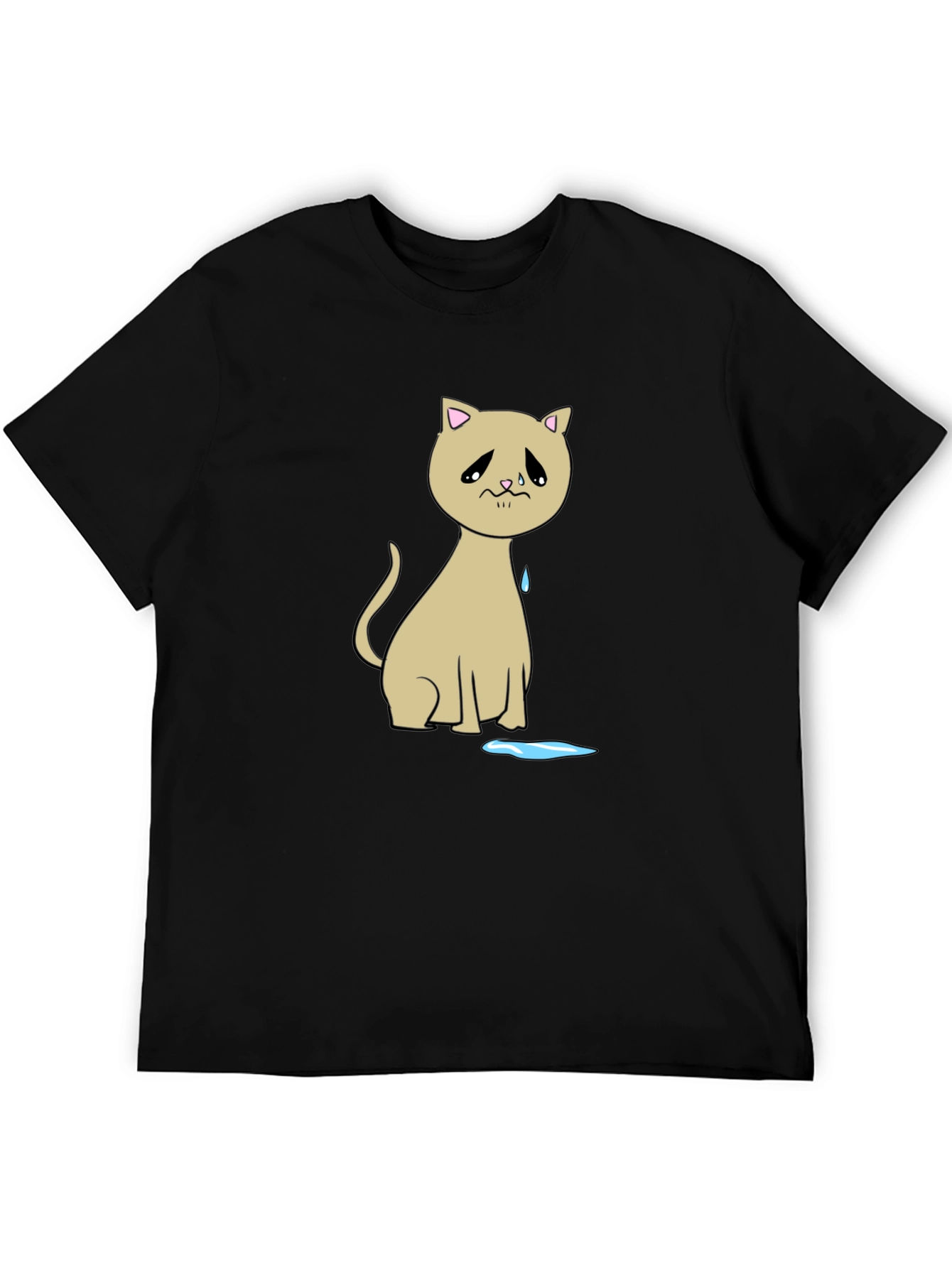 Sad Cat T-Shirt - Unique Graphic Tee