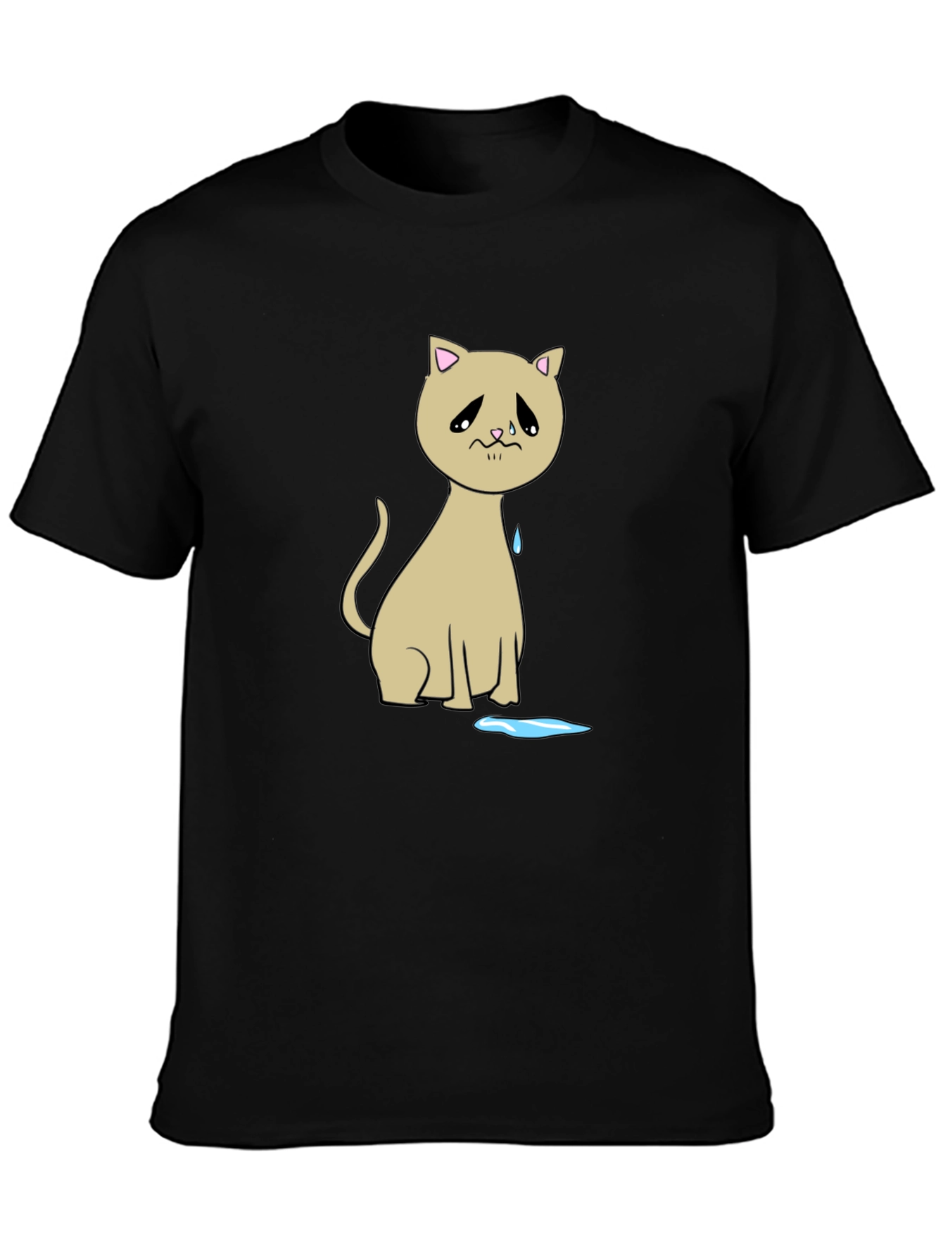 Sad Cat T-Shirt - Unique Graphic Tee
