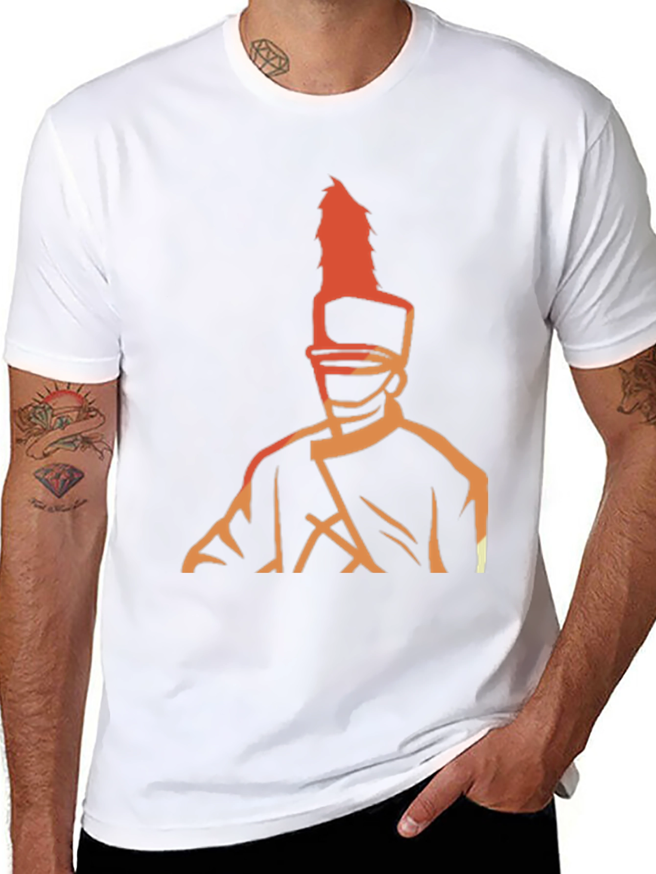 Marching Band Drum Major Graphic Tee