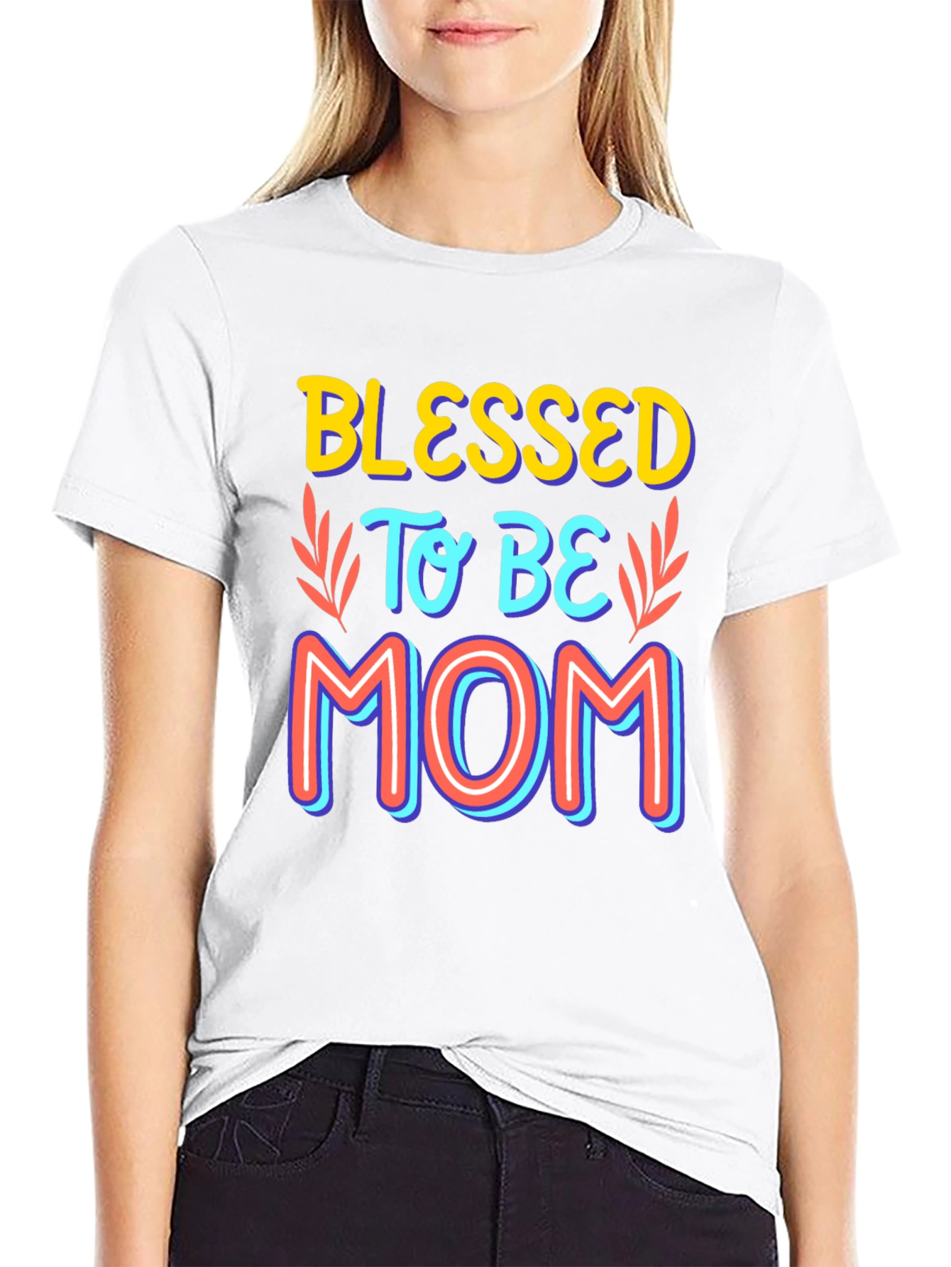 Blessed to be Mom Graphic T-Shirt