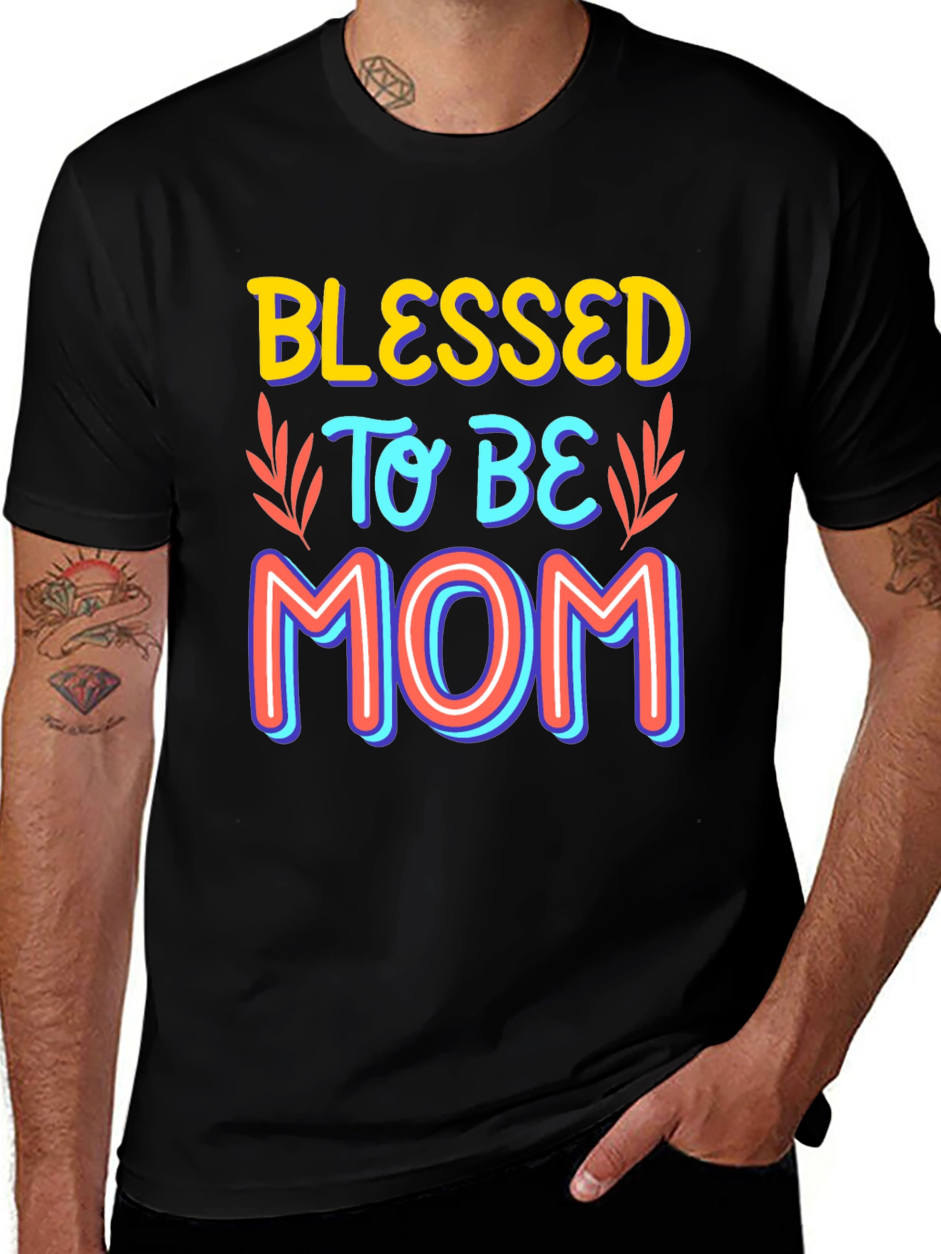 Blessed to be Mom Graphic T-Shirt