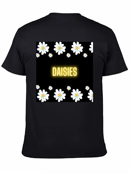 Daisies Black T-Shirt