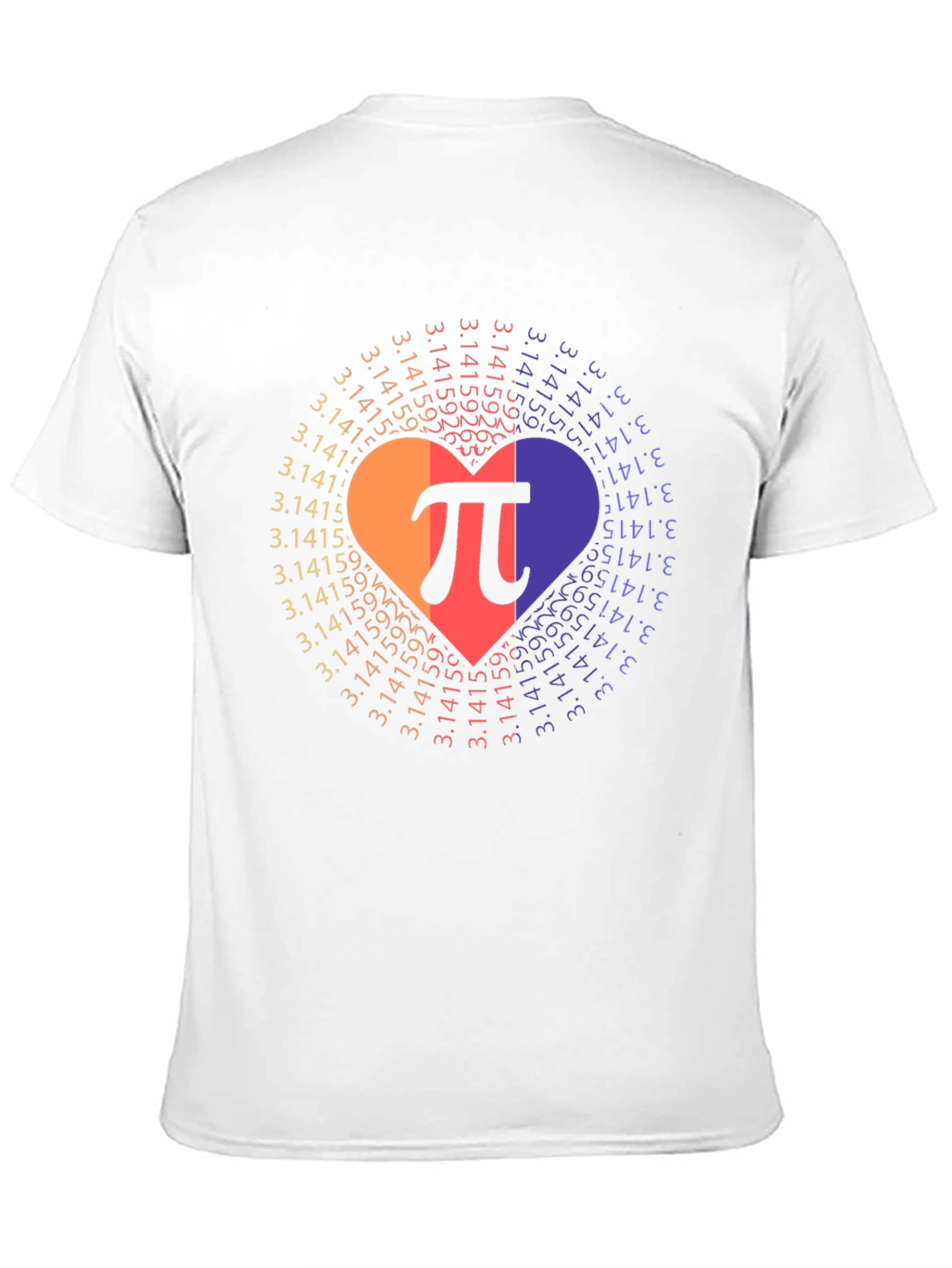 Pi Day Heart T-Shirt - Math Lover Gift