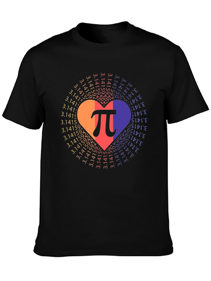 Pi Day Heart T-Shirt - Math Lover Gift