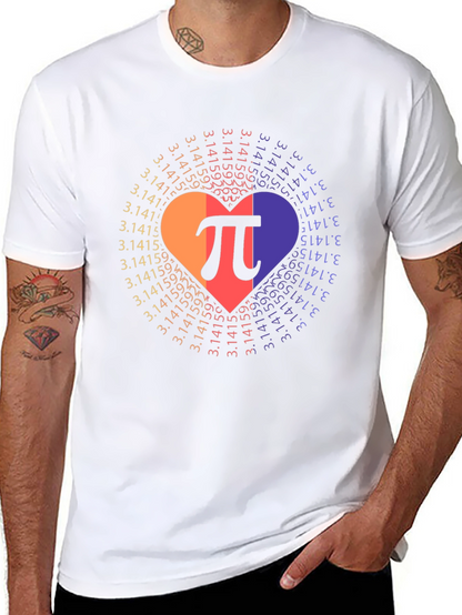 Pi Day Heart T-Shirt - Math Lover Gift