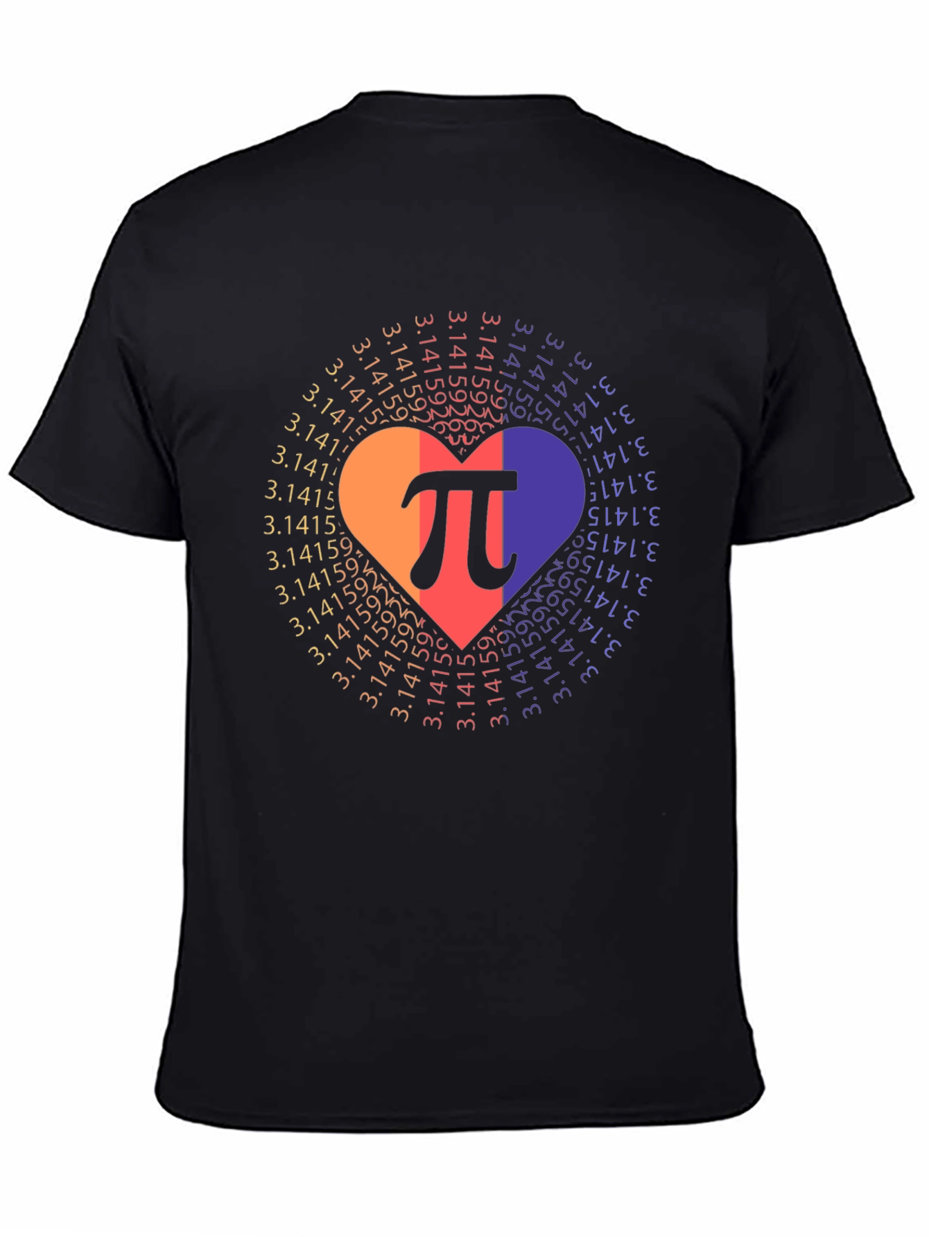 Pi Day Heart T-Shirt - Math Lover Gift