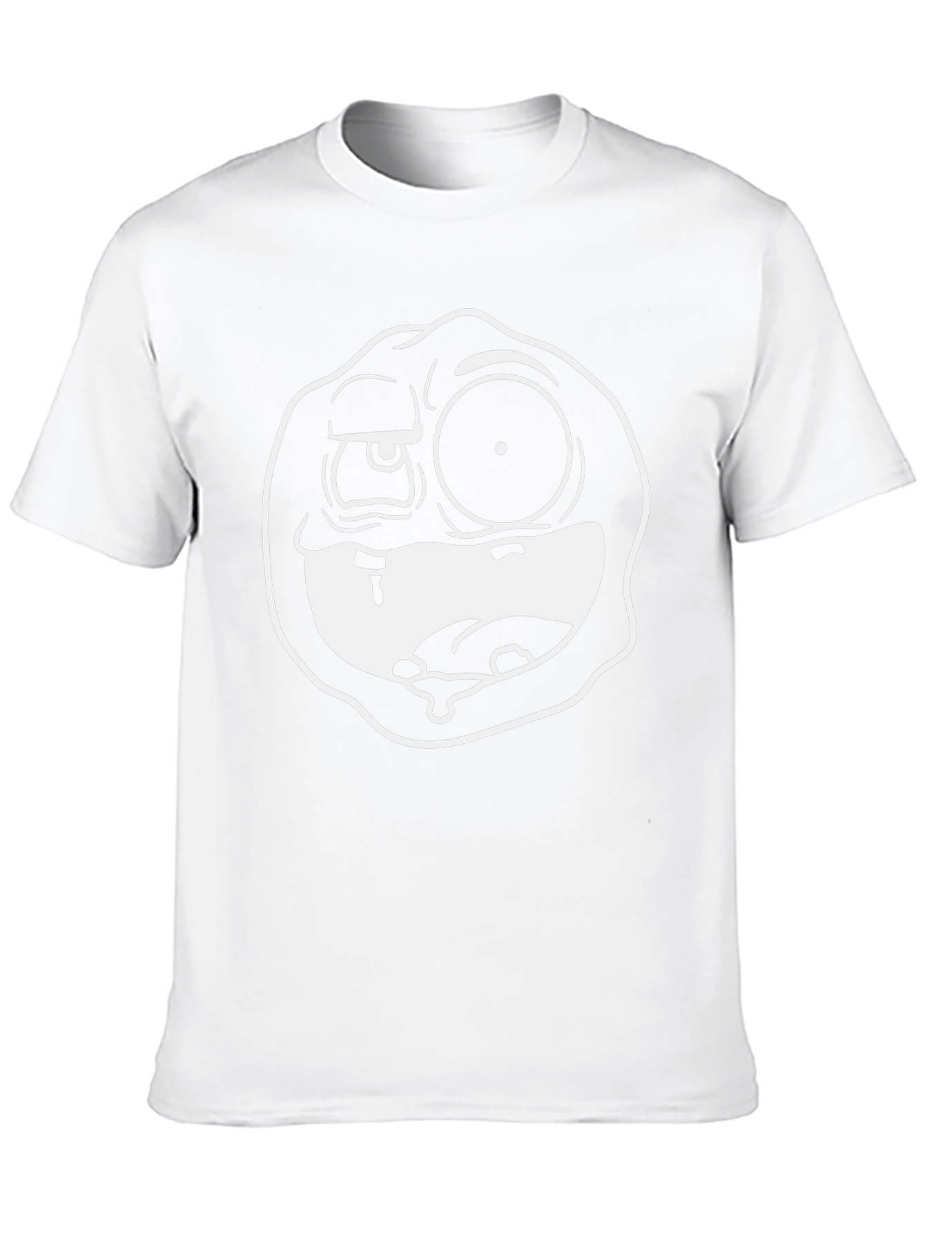 Funny Face Graphic Black T-Shirt