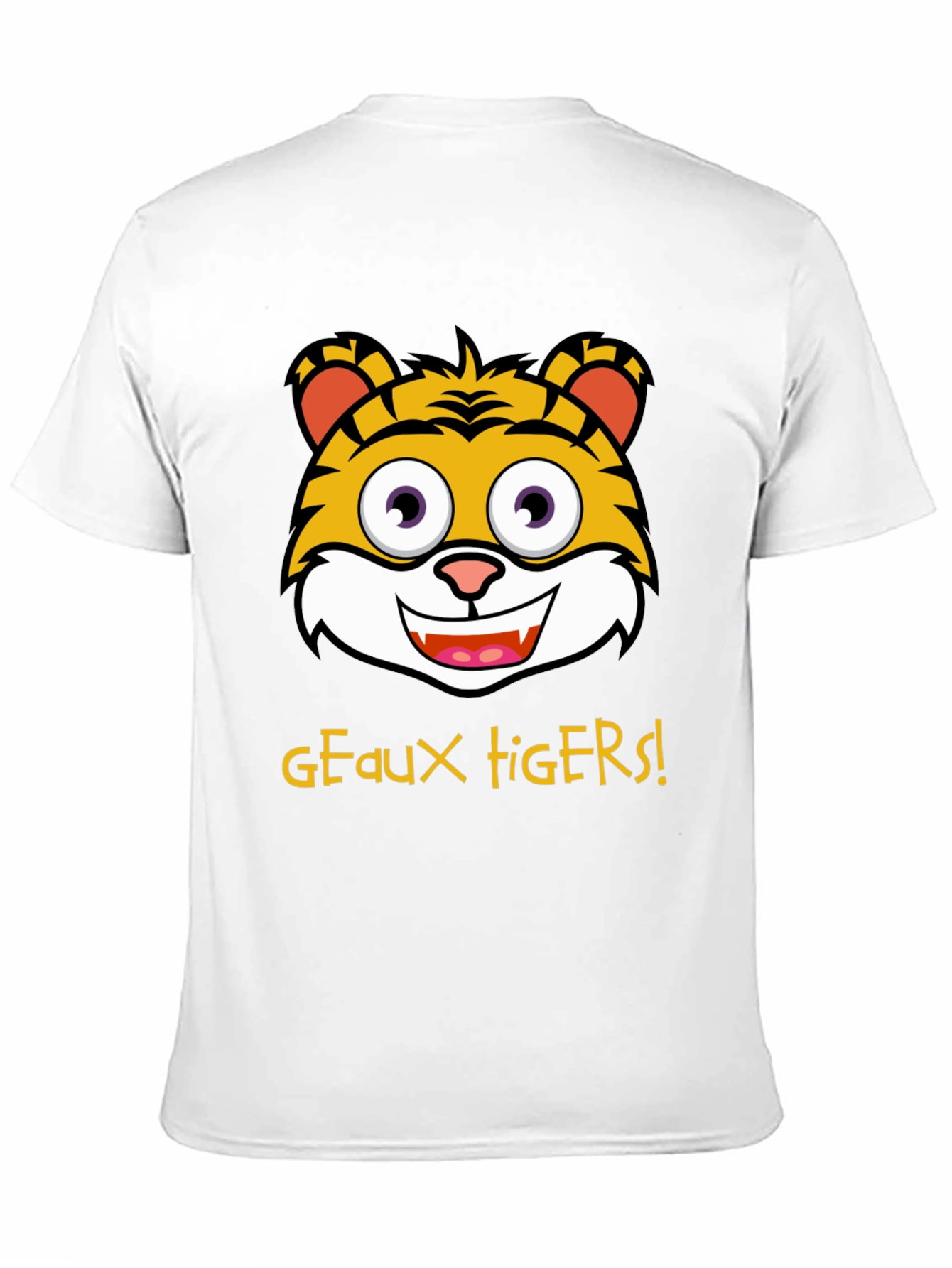 Geaux Tigers T-Shirt - Cartoon Tiger Graphic