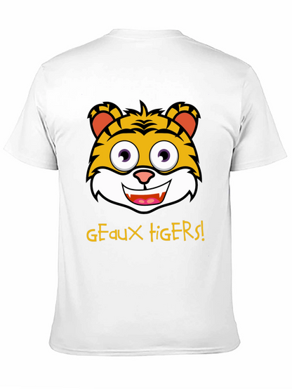 Geaux Tigers T-Shirt - Cartoon Tiger Graphic