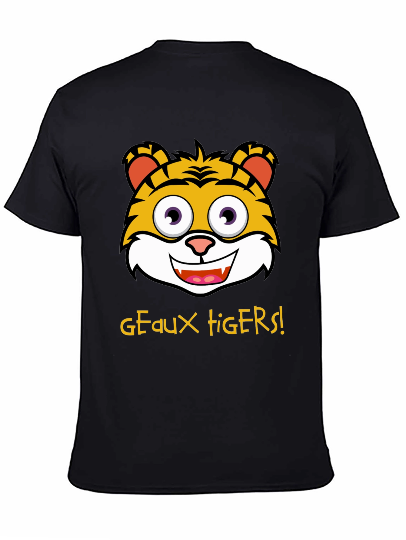 Geaux Tigers T-Shirt - Cartoon Tiger Graphic