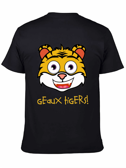 Geaux Tigers T-Shirt - Cartoon Tiger Graphic