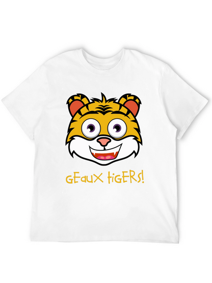 Geaux Tigers T-Shirt - Cartoon Tiger Graphic