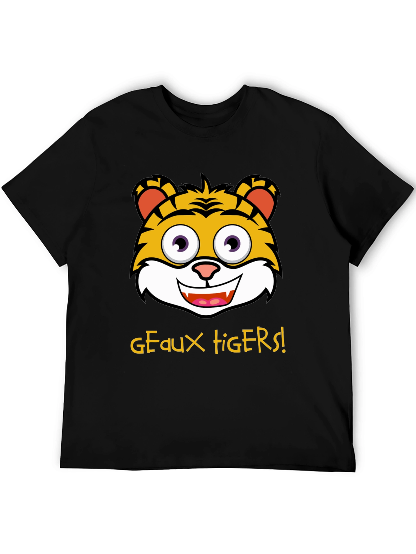Geaux Tigers T-Shirt - Cartoon Tiger Graphic