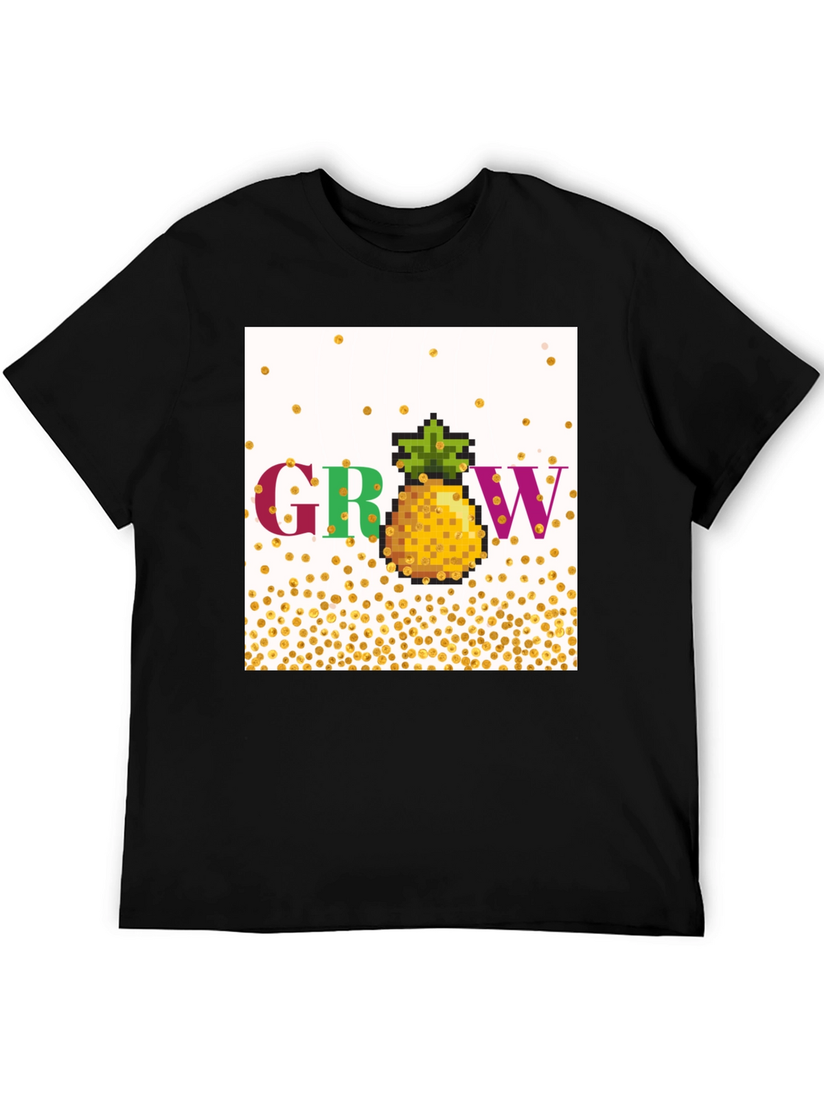 Grow Pineapple Pixel Art T-Shirt