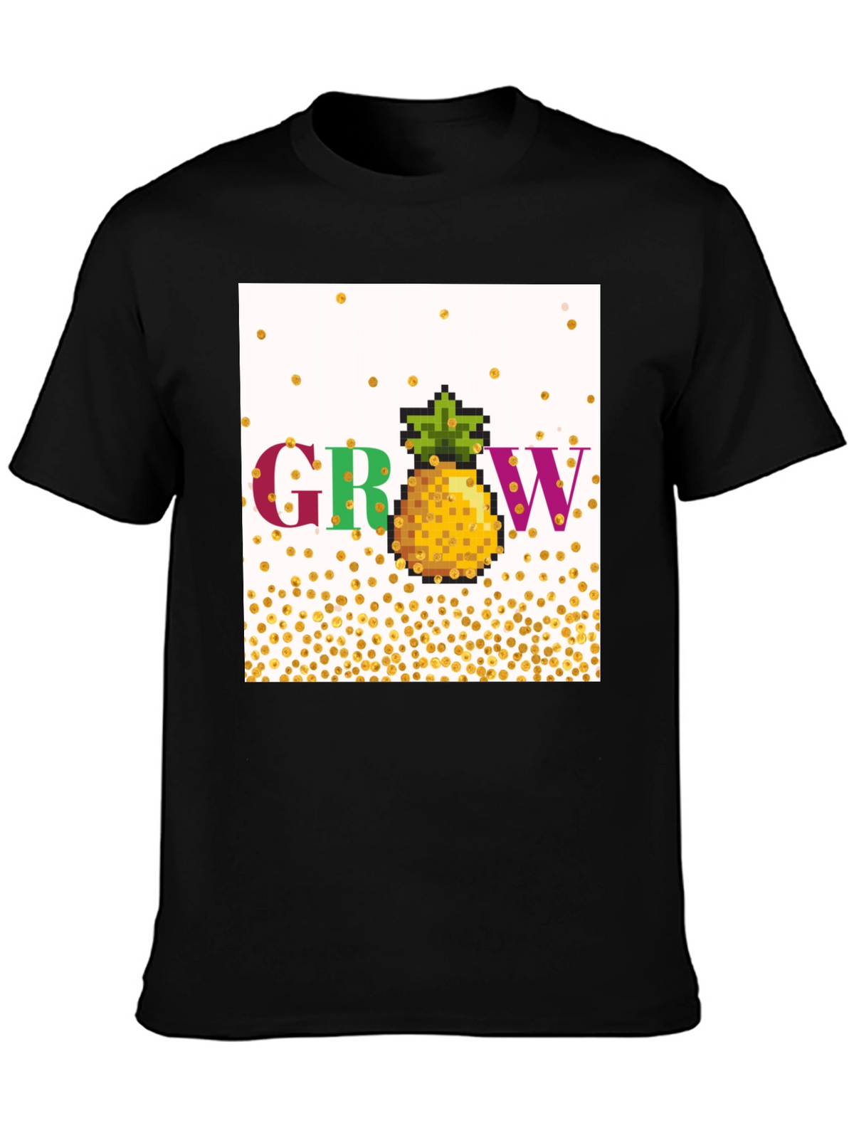 Grow Pineapple Pixel Art T-Shirt