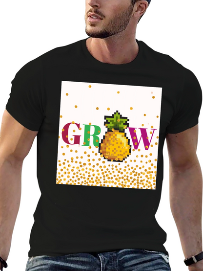 Grow Pineapple Pixel Art T-Shirt