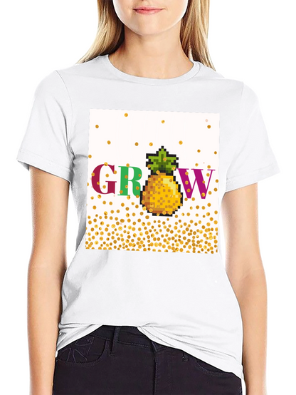 Grow Pineapple Pixel Art T-Shirt