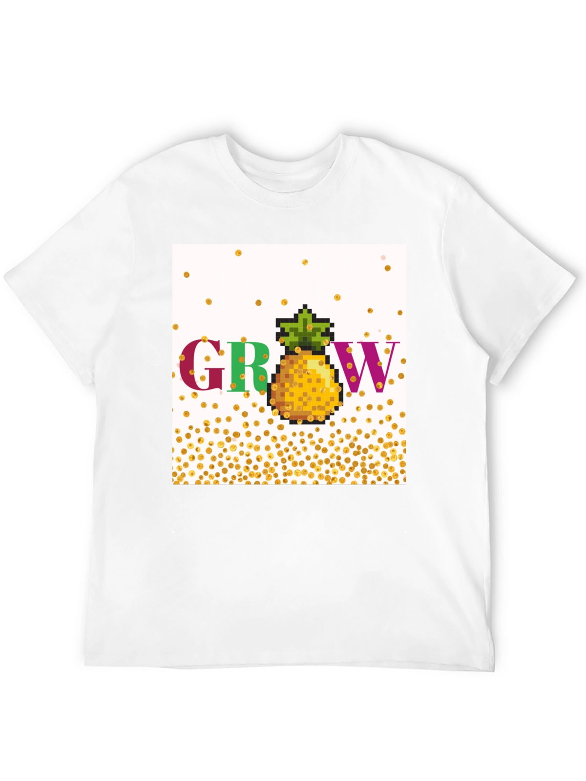 Grow Pineapple Pixel Art T-Shirt