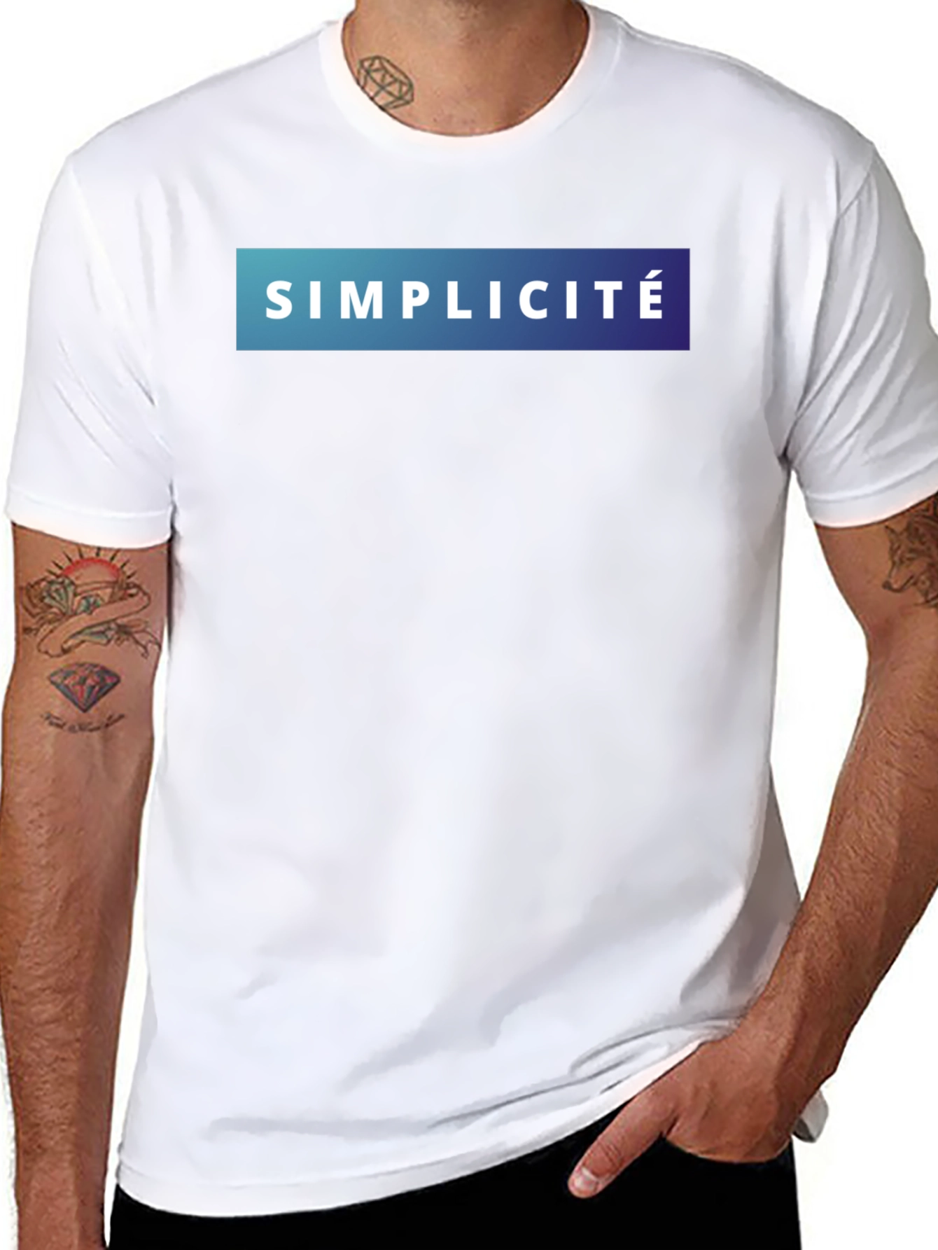 Simplicité Gradient Graphic Tee