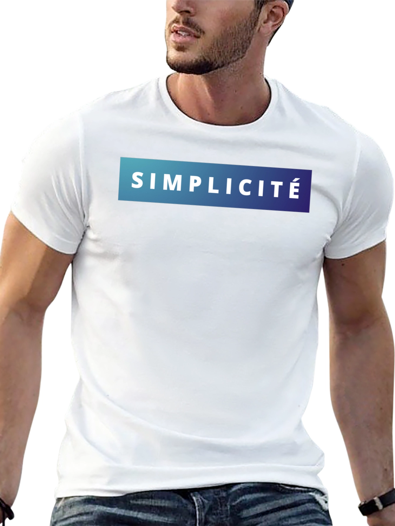 Simplicité Gradient Graphic Tee