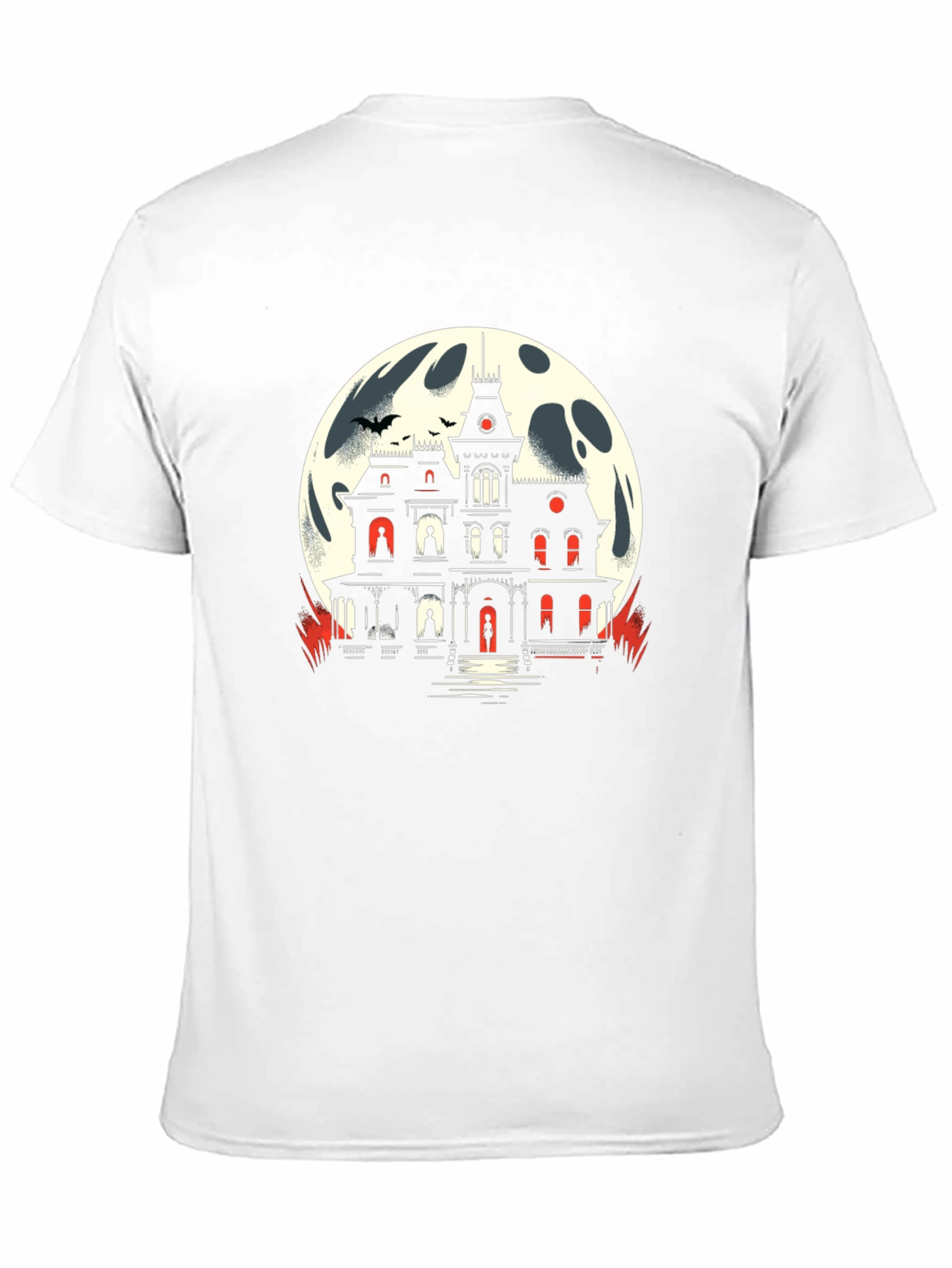 Haunted House Moon Graphic Tee