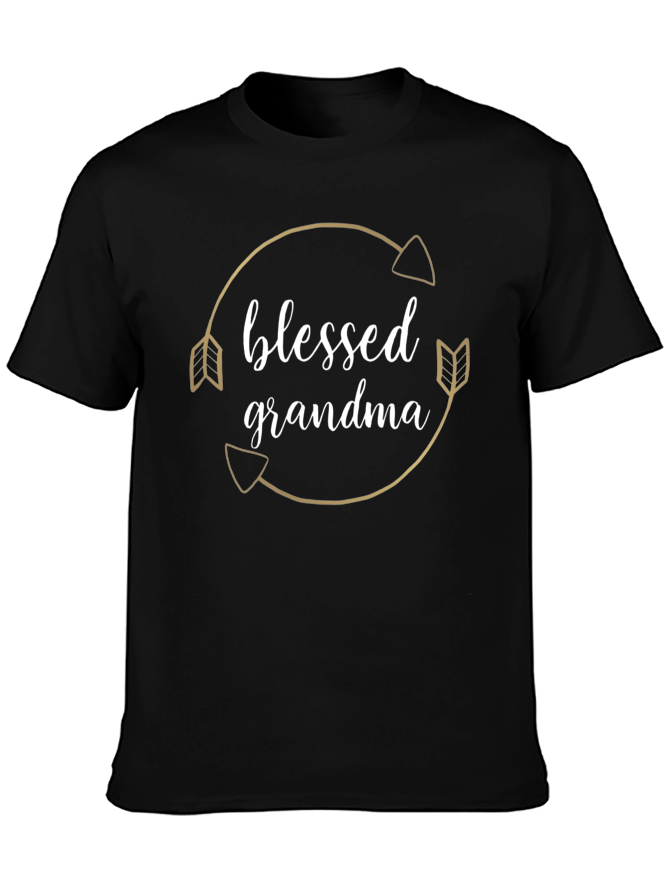 Blessed Grandma T-Shirt Arrow Circle Design