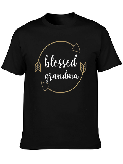 Blessed Grandma T-Shirt Arrow Circle Design