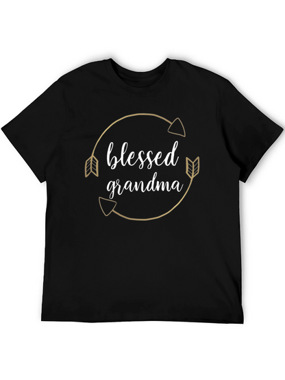 Blessed Grandma T-Shirt Arrow Circle Design