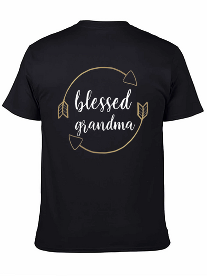 Blessed Grandma T-Shirt Arrow Circle Design