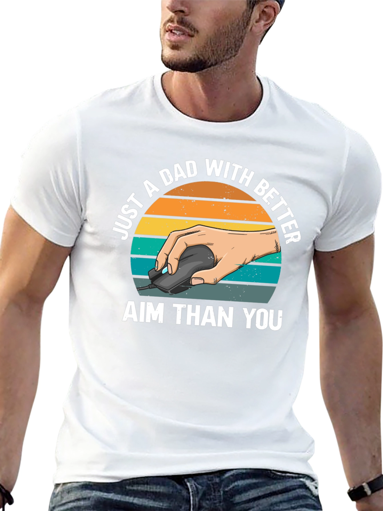 Just A Dad With Better Aim T-Shirt