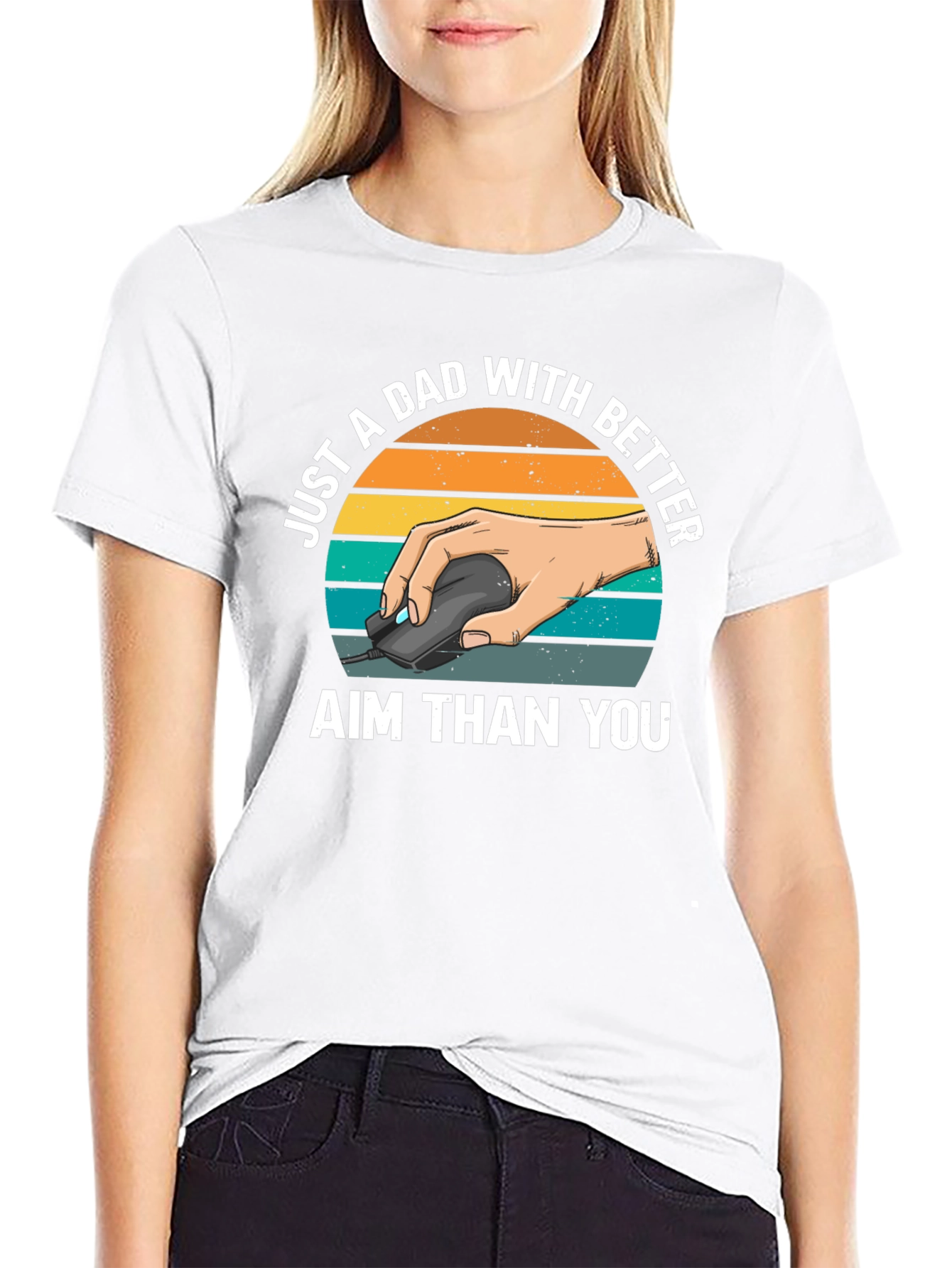 Just A Dad With Better Aim T-Shirt