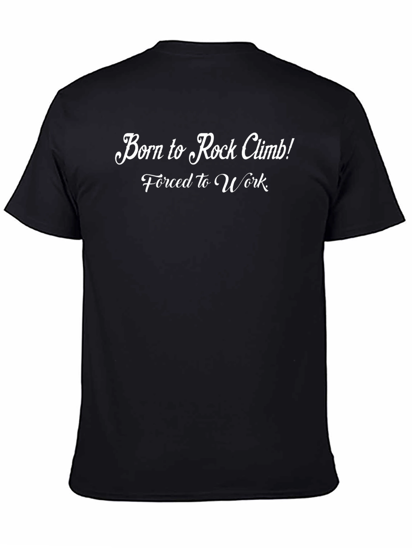 Born to Rock Climb Black T-Shirt